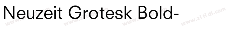 Neuzeit Grotesk Bold字体转换